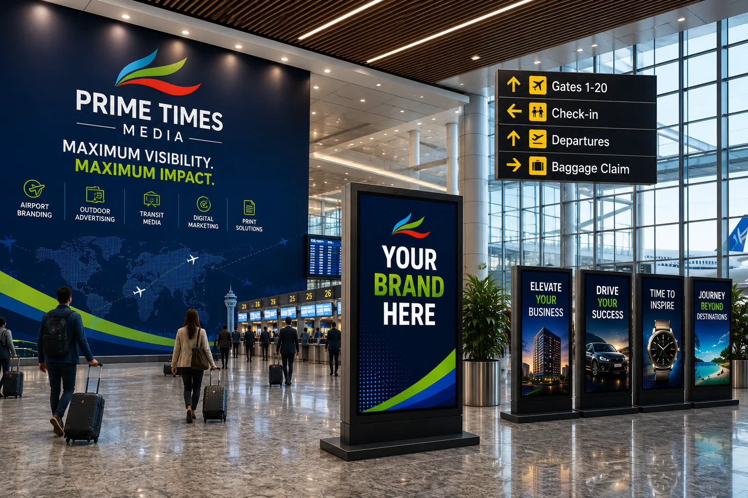 Airport campaign branding work